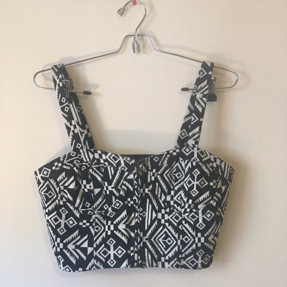 F21 Corset Crop Top